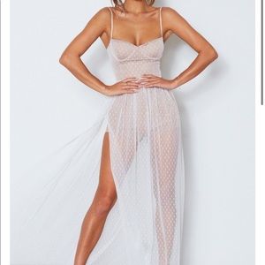 White Fox Sheer White Maxi